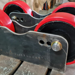 Fabricating heavy duty roller support stands 1