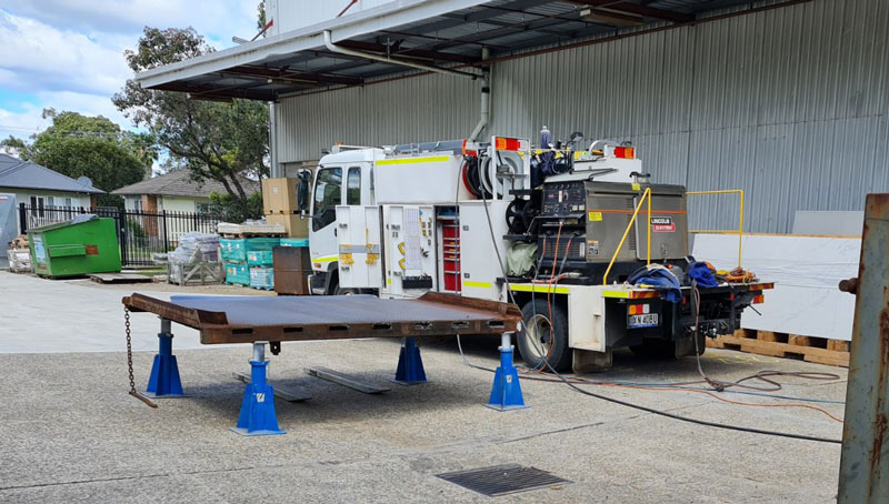 Mobile welding onsite repairs